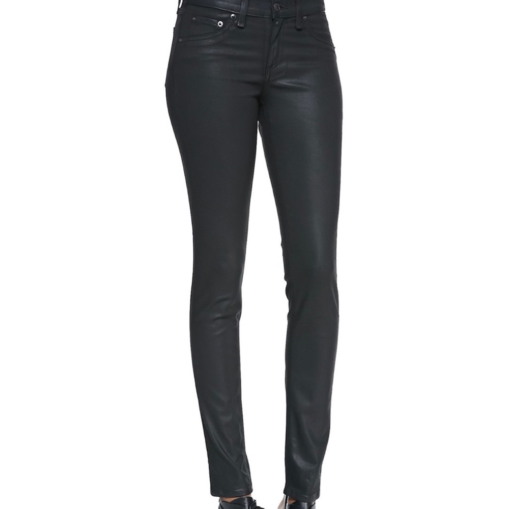 Rag & Bone coated legging jean.
